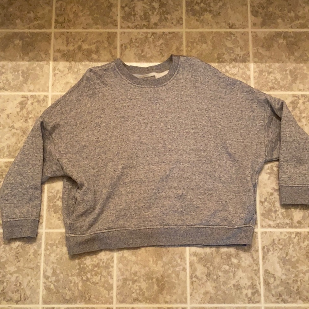Cropped Madewell Grey Crewneck